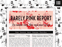 Tablet Screenshot of barelypinkreport.com